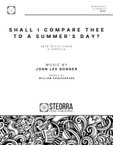 Shall I compare thee to a summer's day? SATB choral sheet music cover